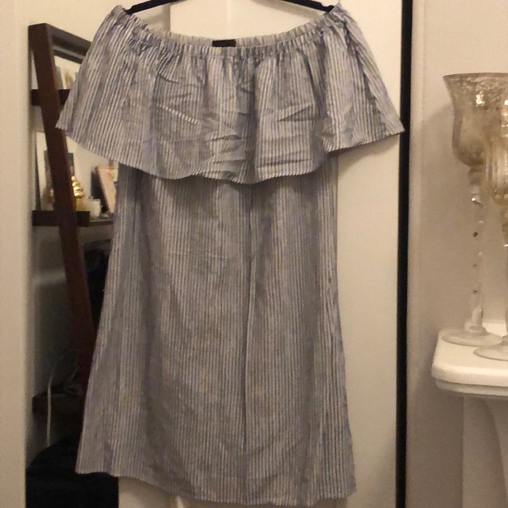 Jcrew off shoulder dress